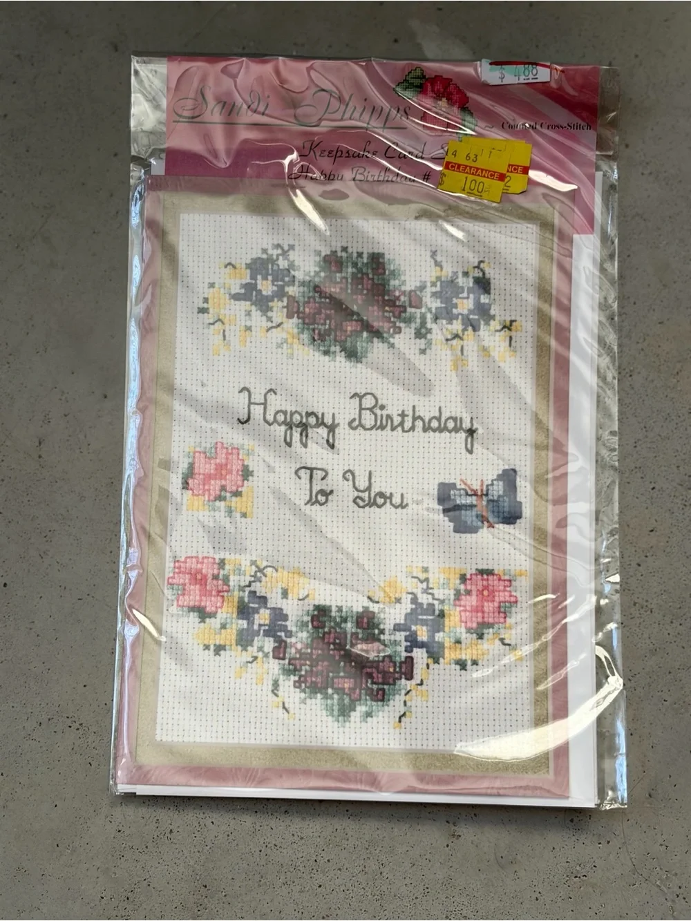 Sandi Phipps Cross Stitch Keepsake Cards Lot 2